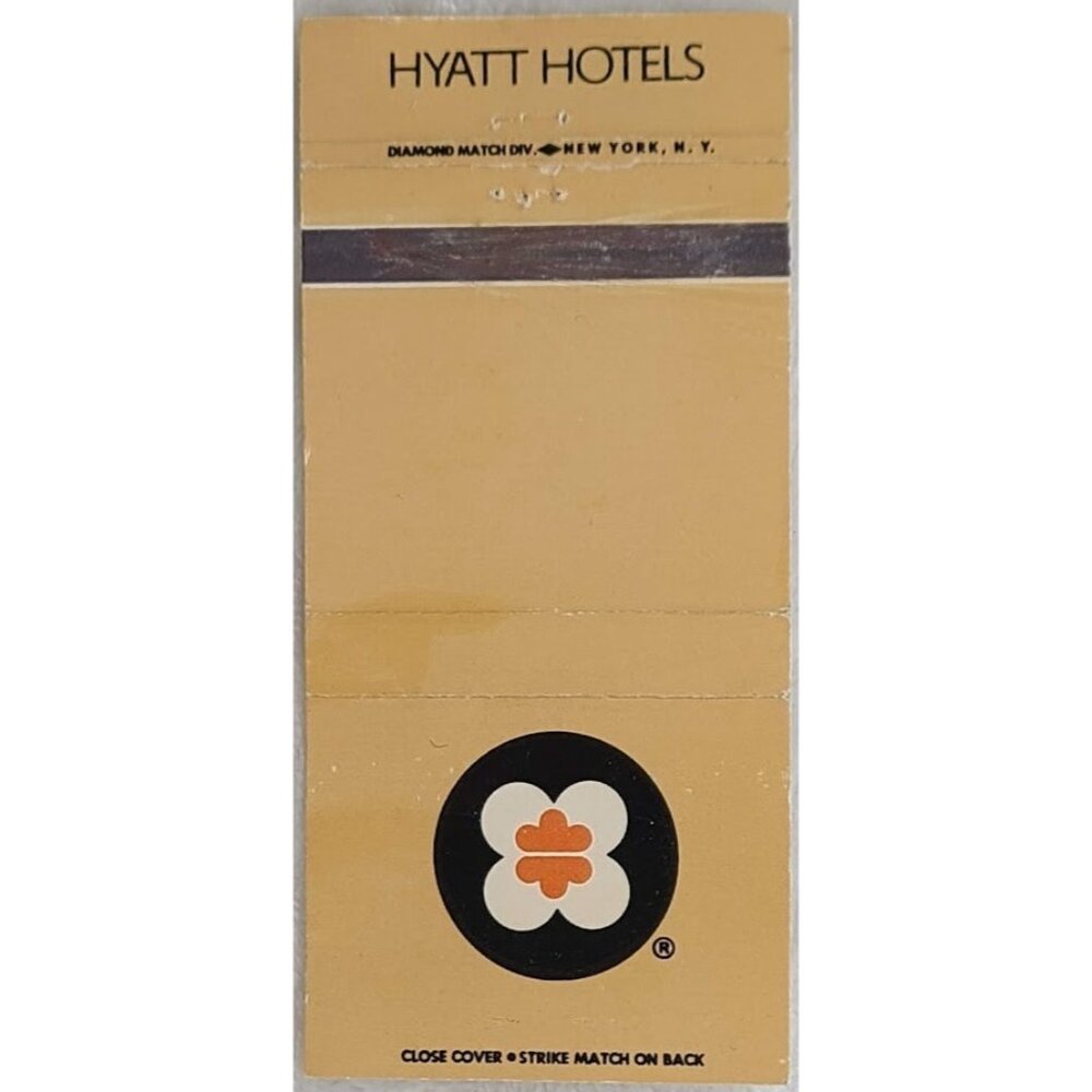 Matchbook Cover Hyatt Hotels Harbor Place Baltimore MD Vintage Logo Maryland